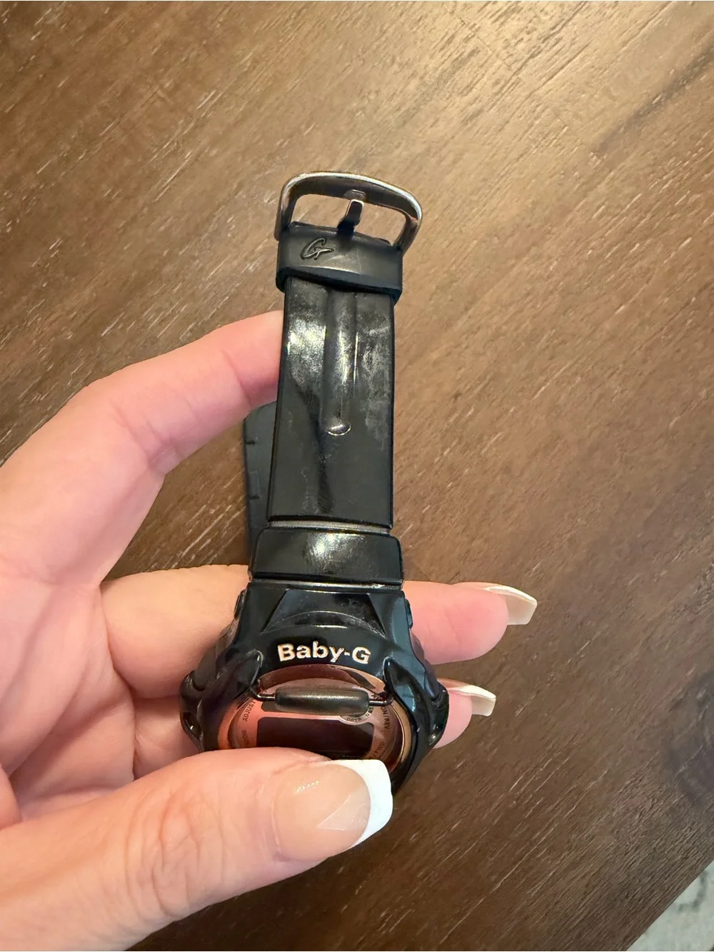 G-Shock Baby-G Black with Rose Gold Face Digital Watch